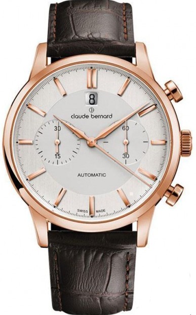 Годинник чоловічий CLAUDE BERNARD 08001 37R AIR класичний, круглий, білий та гарантією 24 місяці