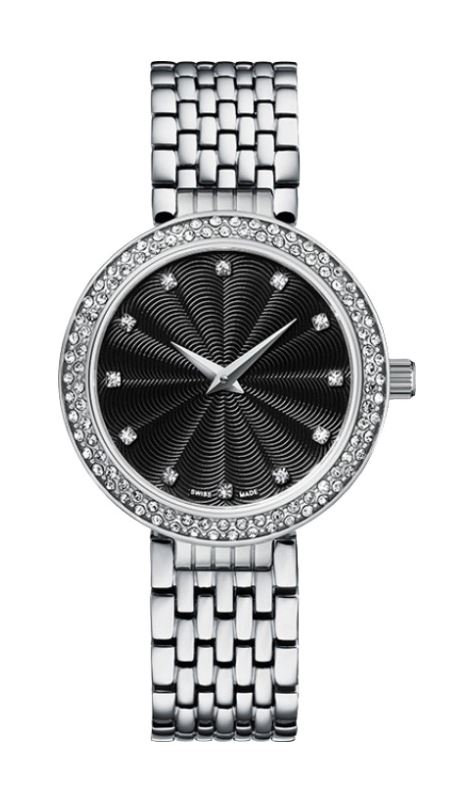 Женские часы CLAUDE BERNARD 20204 3 N классические, черные и гарантией 24 месяца