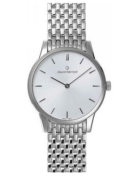 Годинник чоловічий CLAUDE BERNARD 20206 3M AIN класичний, круглий, металлик та гарантією 24 місяці