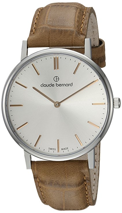 Годинник чоловічий CLAUDE BERNARD 20214 3 AIR класичний, круглий та гарантією 24 місяці