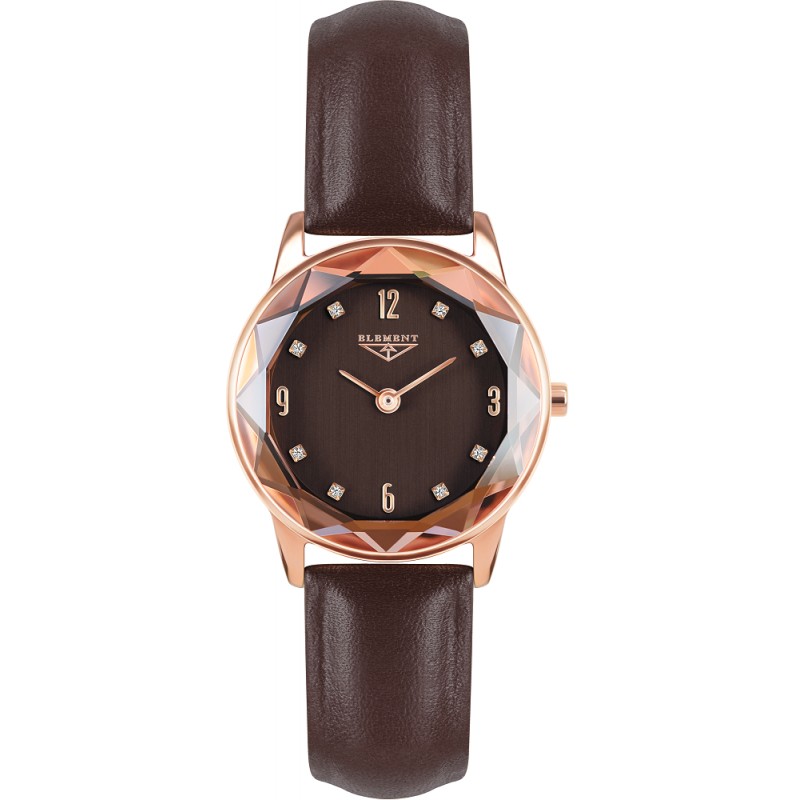 Женские часы 33 Element 331513 классические, коричневые и гарантией 33 месяца