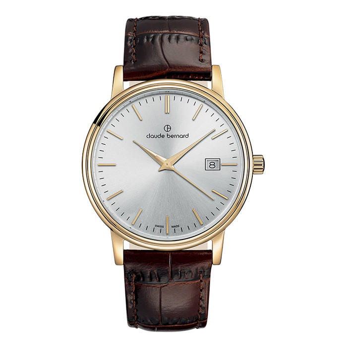 Годинник чоловічий CLAUDE BERNARD 53007 37J AID класичний, круглий та гарантією 24 місяці