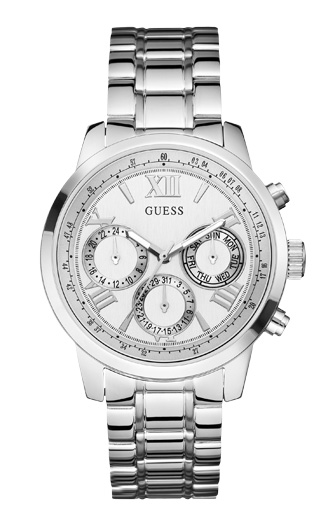 Годинник жіночий GUESS W0330L3 спортивний, круглий, металлик та гарантією 24 місяці