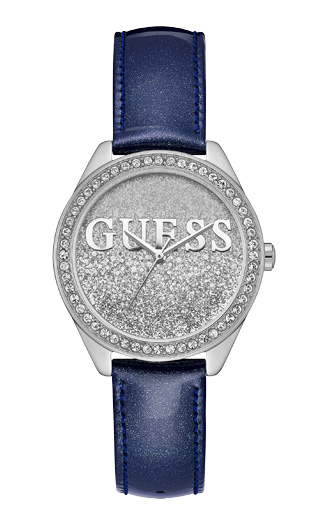 Годинник жіночий GUESS W0823L13 fashion, круглий, металік з камінням та гарантією 24 місяці
