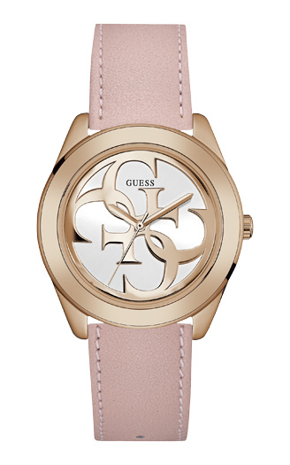 Женские часы GUESS W0895L6 fashion, круглые, золото с камнями и гарантией 24 месяца