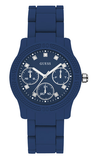 Годинник жіночий GUESS W0944L5 спортивний, круглий, синій та гарантією 24 місяці