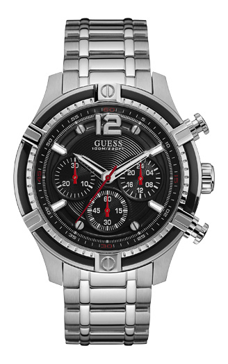 Годинник чоловічий GUESS W0968G1 спортивний, круглий, чорний та гарантією 24 місяці