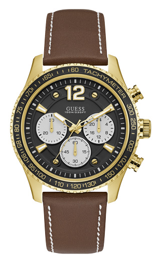 Годинник чоловічий GUESS W0970G2 спортивний, круглий, чорний та гарантією 24 місяці