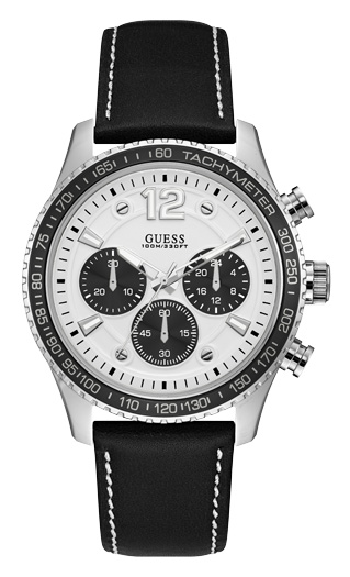 Годинник чоловічий GUESS W0970G4 спортивний, круглий, білий та гарантією 24 місяці