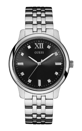 Годинник чоловічий GUESS W0973G1 класичний, круглий, чорний та гарантією 24 місяці
