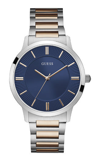 Годинник чоловічий GUESS W0990G4 класичний, круглий, синій та гарантією 24 місяці