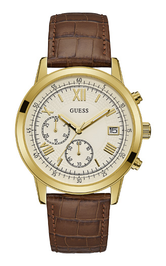 Годинник чоловічий GUESS W1000G3 класичний, круглий, білий та гарантією 24 місяці