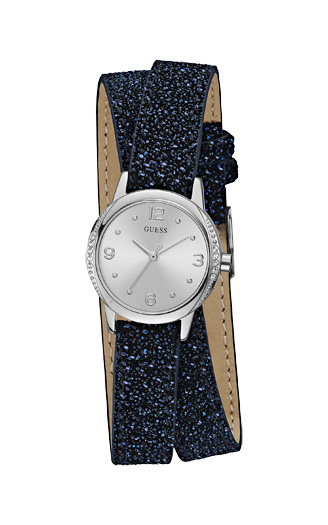Годинник жіночий GUESS W1010L1 спортивний, круглий, металік з камінням та гарантією 24 місяці