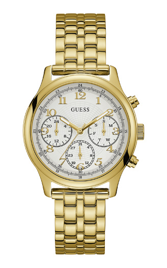 Годинник жіночий GUESS W1018L2 спортивний, круглий, білий та гарантією 24 місяці