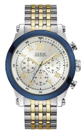 Годинник чоловічий GUESS W1104G1 спортивний, круглий, металлик та гарантією 24 місяці