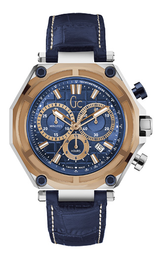 Годинник чоловічий GC X10002G7S спортивний, синій та гарантією 24 місяці