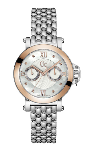 Женские часы GC X40004L1S спортивные, белые и гарантией 24 месяца
