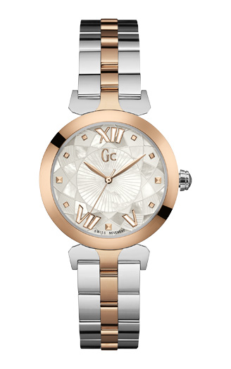 Годинник жіночий GC Y19002L1 класичний, білий та гарантією 24 місяці