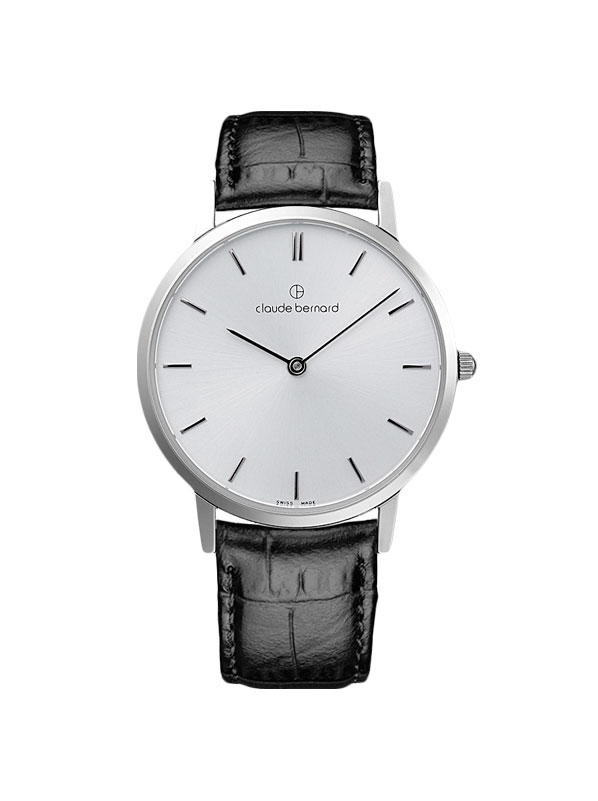 Годинник чоловічий Claude Bernard 20061 3 AIN класичний, круглий, білий та гарантією 24 місяці