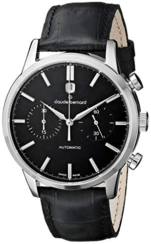 Мужские часы CLAUDE BERNARD 08001 3 NIN классические, круглые, металлик и гарантией 24 месяца