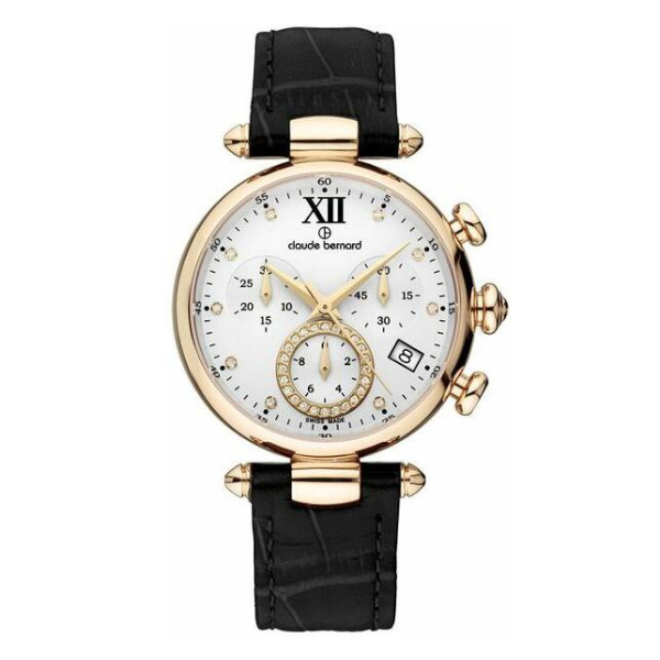 Годинник жіночий CLAUDE BERNARD 10215 37R APR1 fashion, круглий, білий та гарантією 24 місяці