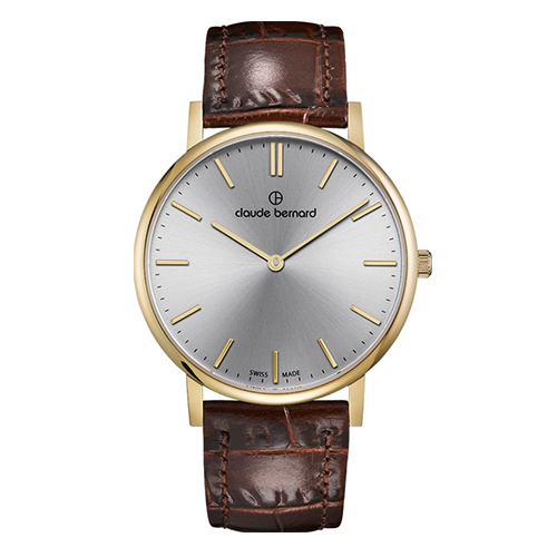 Мужские чвсы CLAUDE BERNARD 20214 37J AID классические, круглые и гарантией 24 месяца