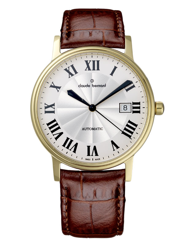 Годинник чоловічий CLAUDE BERNARD 80084 37J AR класичний, круглий, білий та гарантією 24 місяці