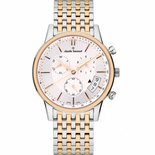 Мужские часы CLAUDE BERNARD 01002 357RM AIR классические, круглые, металлик и гарантией 24 месяца