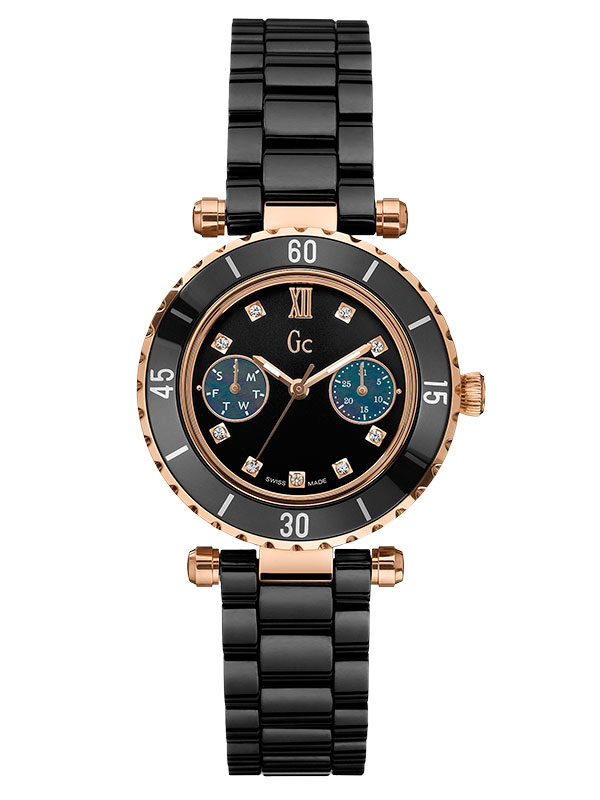 Годинник жіночий GC X46105L2S fashion, чорний та гарантією 24 місяці