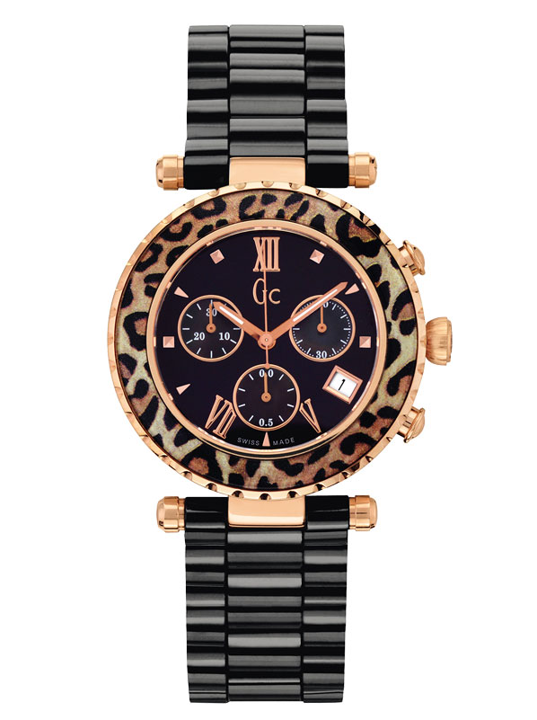 Женские часы GC X43011M2S fashion, черные и гарантией 24 месяца