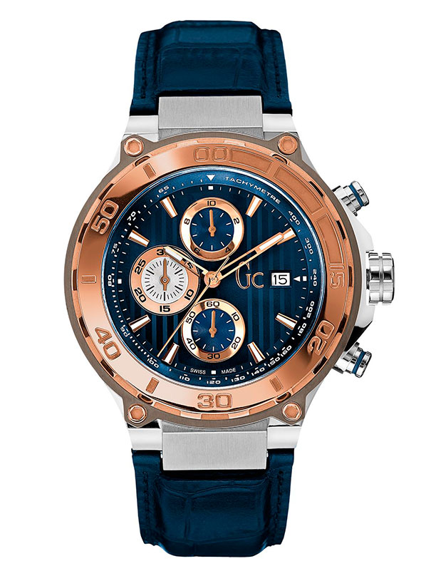 Мужские часы GC X56011G7S fashion, синий и гарантией 24 месяца