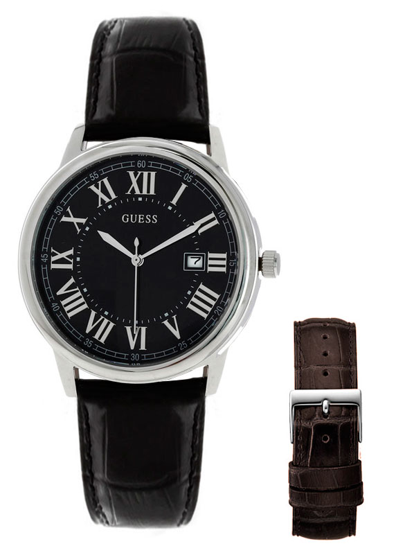 Годинник чоловічий GUESS W0384G2 класичний, круглий, чорний та гарантією 24 місяці