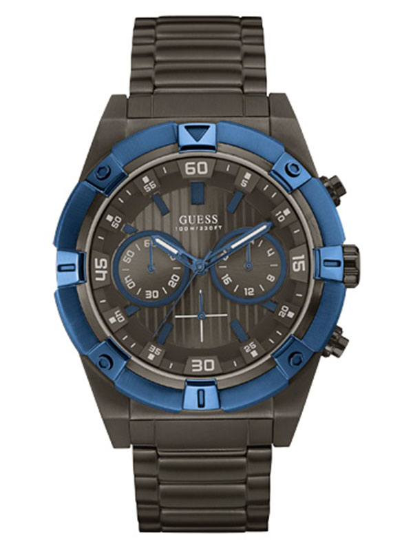 Годинник чоловічий GUESS W0377G5 спортивний, круглий, сірий та гарантією 24 місяці