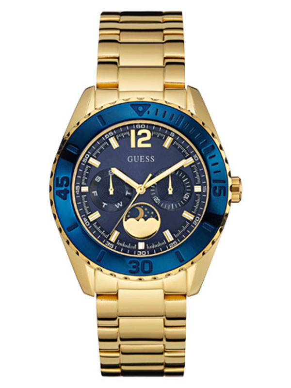 Годинник жіночий GUESS W0565L4 спортивний, круглий, синій та гарантією 24 місяці