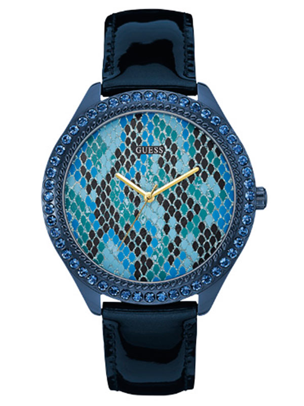 Годинник жіночий GUESS W0625L3 fashion, круглий з камінням та гарантією 24 місяці