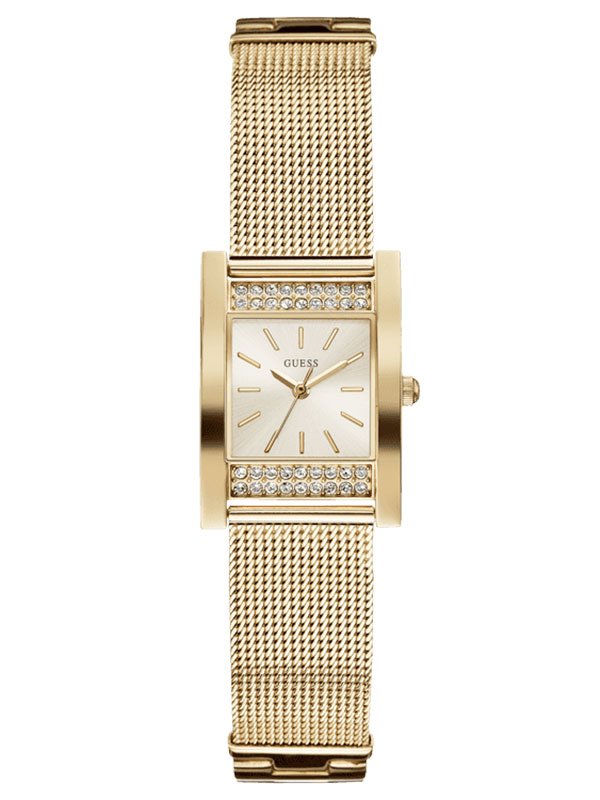 Годинник жіночий GUESS W0127L2  fashion, прямокутний, золото з камінням та гарантією 24 місяці