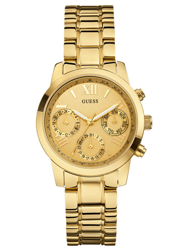 Годинник жіночий GUESS W0448L2 спортивний, круглий, золото та гарантією 24 місяці