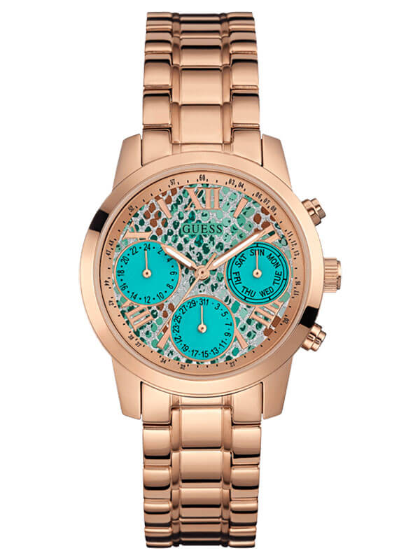 Годинник жіночий GUESS W0448L8 fashion, круглий, зелені та гарантією 24 місяці