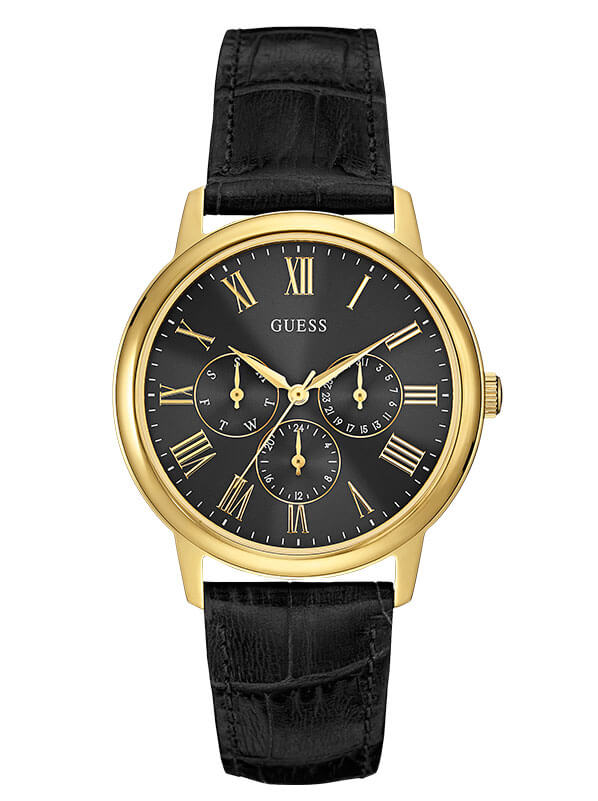 Годинник чоловічий GUESS W0496G5 класичний, круглий, чорний та гарантією 24 місяці