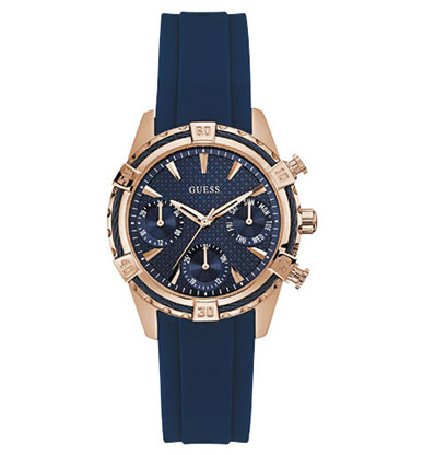 Годинник жіночий GUESS W0562L3 спортивний, круглий, синій та гарантією 24 місяці