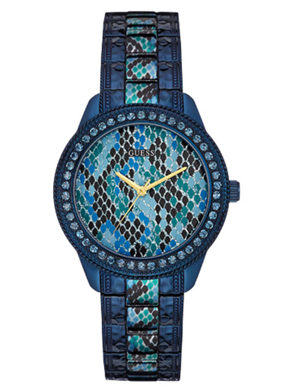 Годинник жіночий GUESS W0624L3 fashion, круглий з камінням та гарантією 24 місяці