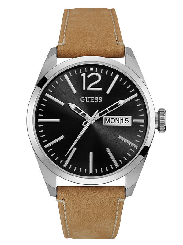 Годинник чоловічий GUESS W0658G7 класичний, круглий, чорний та гарантією 24 місяці