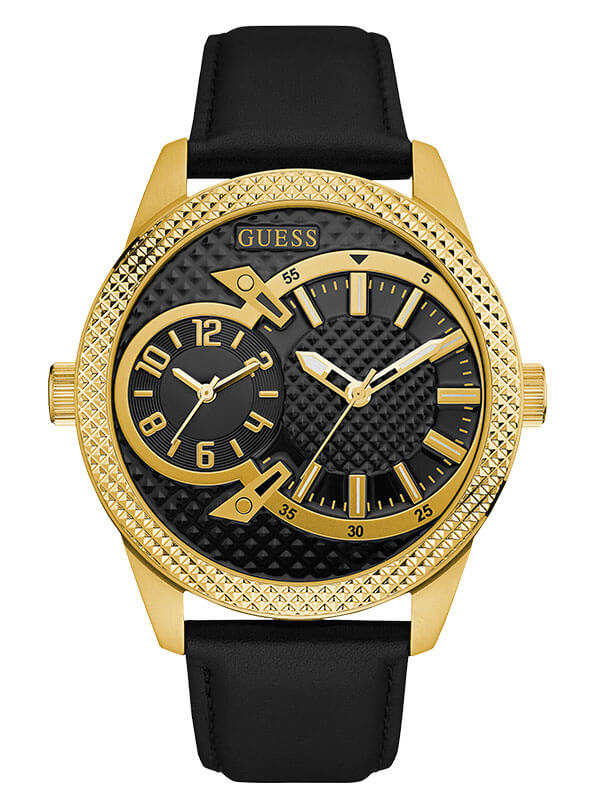 Мужские часы GUESS W0788G3 fashion, круглые, черные и гарантией 24 месяца