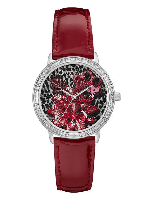Годинник жіночий GUESS W0821L1 fashion, круглий з камінням та гарантією 24 місяці