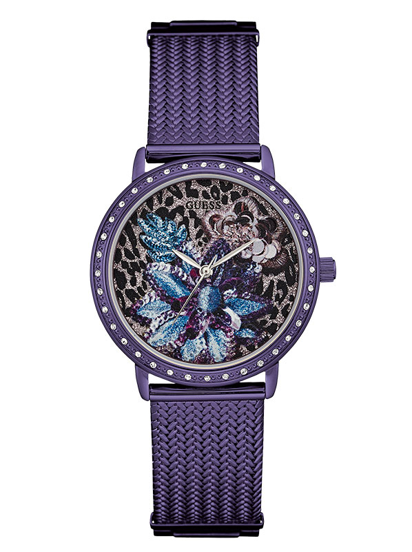 Годинник жіночий GUESS W0822L4 fashion, круглий з камінням та гарантією 24 місяці