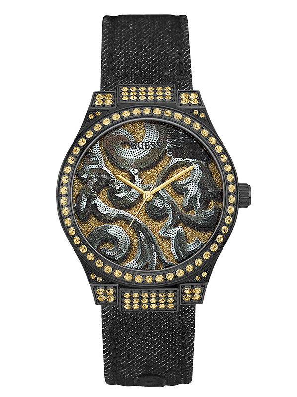 Годинник жіночий GUESS W0844L1 fashion, круглий з камінням та гарантією 24 місяці