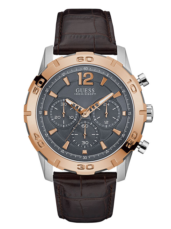 Годинник чоловічий GUESS W0864G1 спортивний, круглий, сірий та гарантією 24 місяці