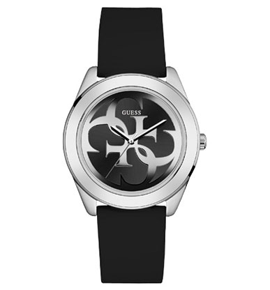 Женские часы GUESS W0911L8 fashion, круглые, черные и гарантией 24 месяца