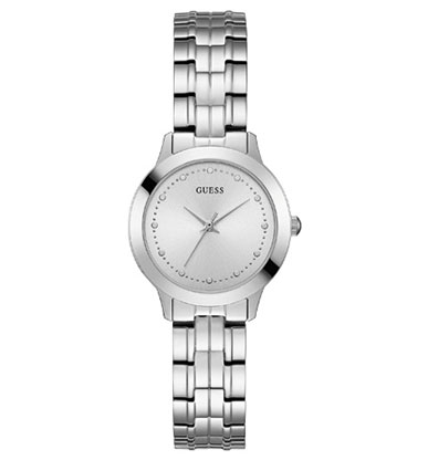Женские часы GUESS W0989L1 классические, круглые, металлик и гарантией 24 месяца