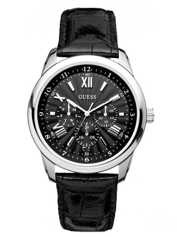 Годинник чоловічий Guess W10236G1 спортивний, круглий, чорний та гарантією 24 місяці